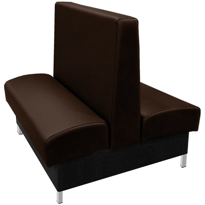 Oak Street Manufacturing Double 60" x 42" Grove Vinyl/Upholstered Booth