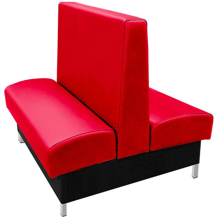 Oak Street Manufacturing Double 72" x 42" Grove Vinyl/Upholstered Booth