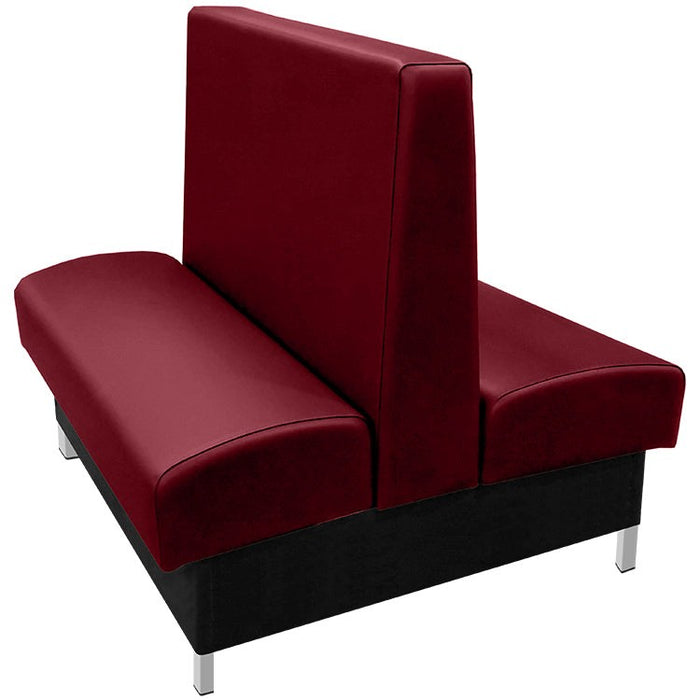 Oak Street Manufacturing Double 60" x 42" Grove Vinyl/Upholstered Booth