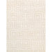 Pasargad Home Edgy Collection Hand-Tufted Ivory BSilk & Wool Area Rug- 5' 0" X 8' 0" pvny-24 5x8