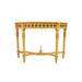 Anderson Teak Neoclassical Demilune Console w/ Crackle Finish Table Top HT-101C