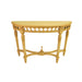 Anderson Teak Neoclassical Demilune Console w/ Crackle Finish Table Top HT-101C