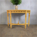 Anderson Teak Neoclassical Demilune Console w/ Crackle Finish Table Top HT-101C