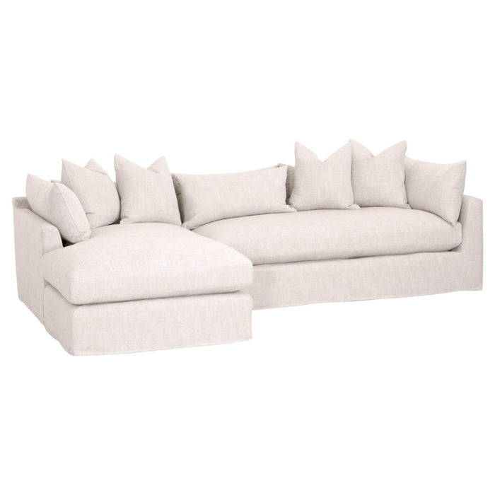 Essentials For Living Stitch & Hand - Upholstery Haven 110" Lounge Slipcover LF Sectional 6606-LF.BISQ
