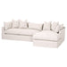 Essentials For Living Stitch & Hand - Upholstery Haven 110" Lounge Slipcover RF Sectional 6606-RF.BISQ