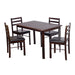 Jordan 5-Piece Indoor Dining Table Set for Kitchen & Dining Room