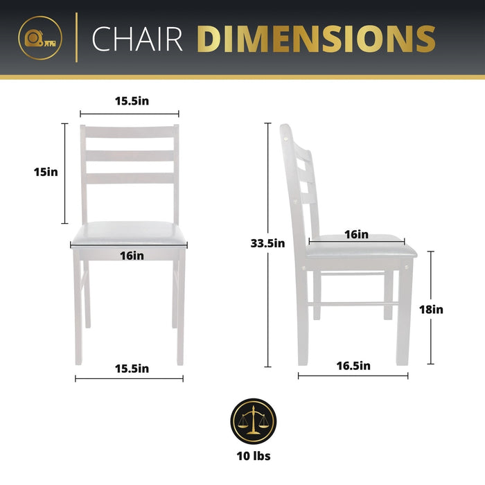 Jordan 5-Piece Indoor Dining Table Set for Kitchen & Dining Room