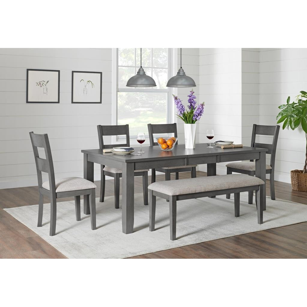 Kinger Home Arc 6-Pieces Indoor Dining Table Set