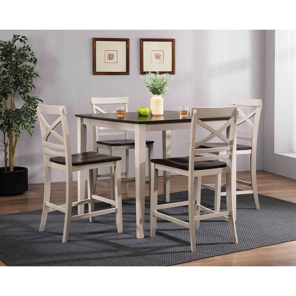 Kinger Home Taheo Series 5-Pieces Indoor Dining Set — Archic Furniture