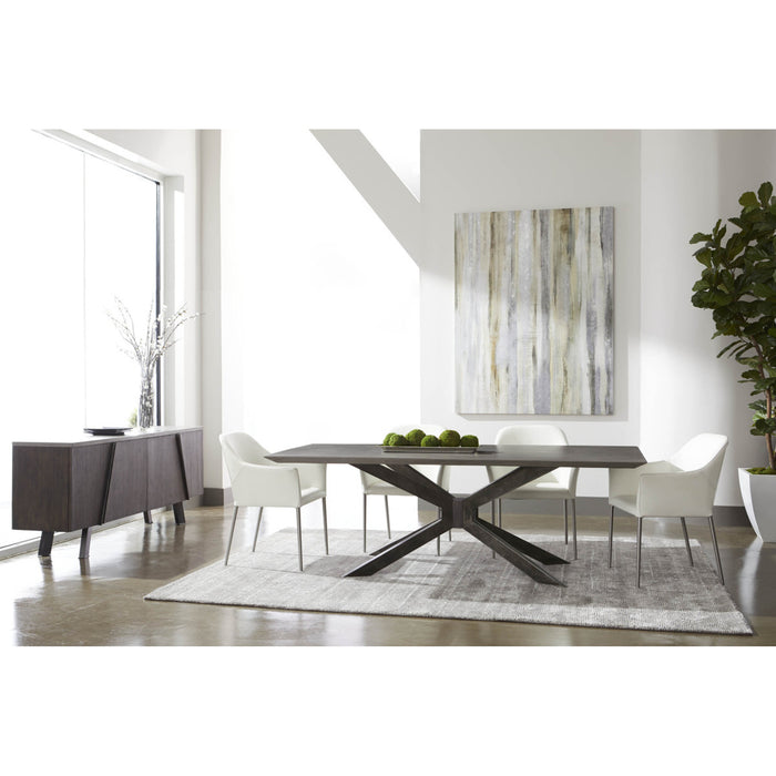 Essentials For Living District Industry Rectangle Dining Table 4630.BLK/AGRY