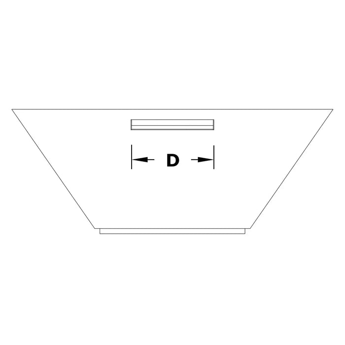 The Outdoor Plus 36" Cazo Powder Coated Planter & Water Bowl