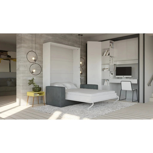 Maxima House European Queen size Vertical Murphy Bed with a Sofa, Invento