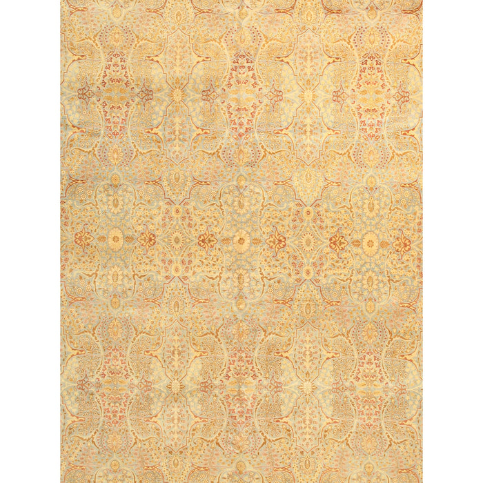 Pasargad Home Baku Collection Hand-Knotted Lamb's Wool Area Rug-12' 0" X 15' 8" , L. Blue P-ADAM 12X16