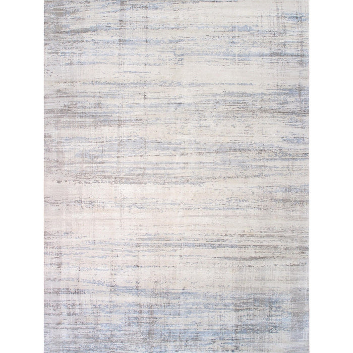 Pasargad Home Modern Collection Hand-Loomed Bamboo Silk & Wool Area Rug, 12' 0" X 15' 0", Silver pel-47 12x15