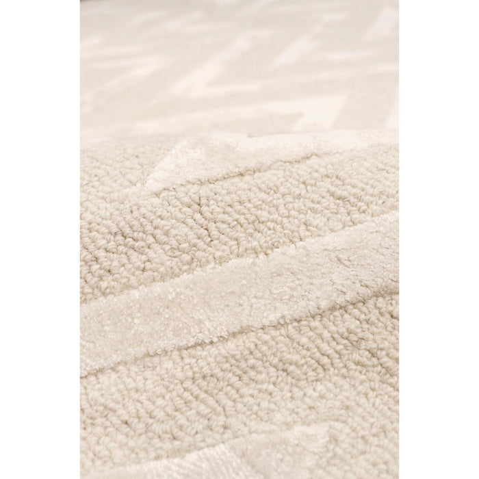 Pasargad Home Edgy Collection Hand-Tufted Bamboo Silk & Wool Area Rug, 12' 0" X 15' 0", Ivory pvny-20 12x15