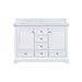 Lexora Home Dukes Bath Vanity with Carrara Marble Countertop