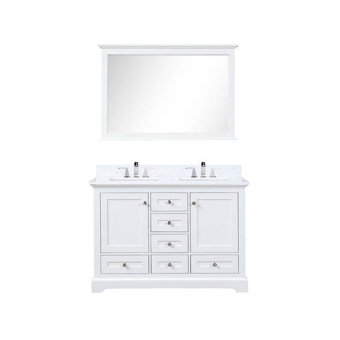 Lexora Home Dukes Bath Vanity with White Quartz Countertop