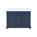 Lexora Home Dukes Bath Vanity with Carrara Marble Countertop