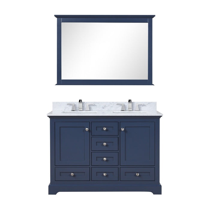 Lexora Home Dukes Bath Vanity with Carrara Marble Countertop