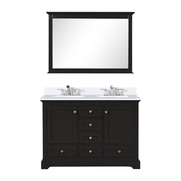 Lexora Home Dukes Bath Vanity with White Quartz Countertop