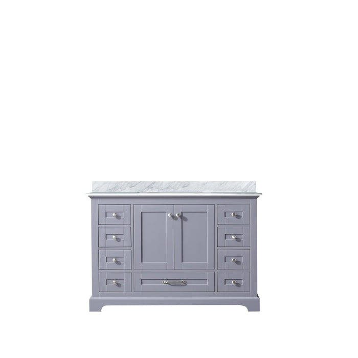 Lexora Home Dukes Bath Vanity with Carrara Marble Countertop