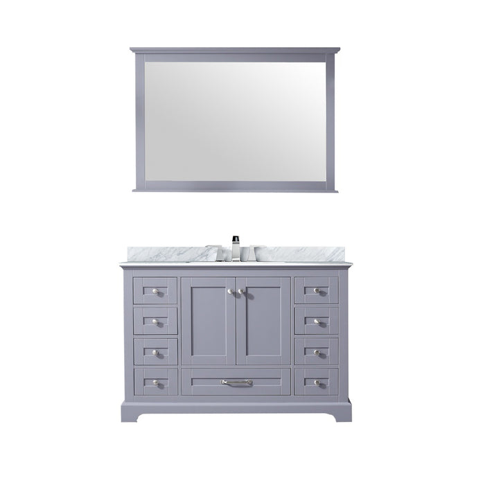 Lexora Home Dukes Bath Vanity with Carrara Marble Countertop