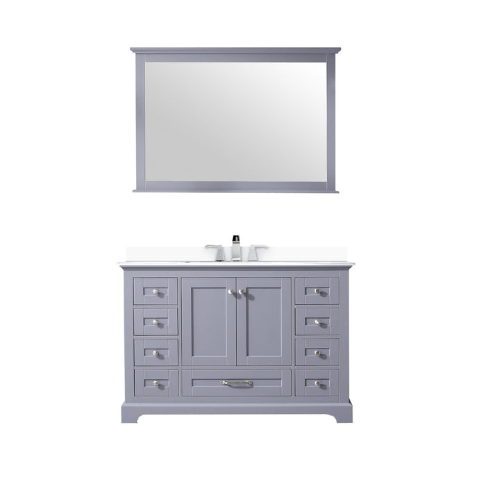 Lexora Home Dukes Bath Vanity with White Quartz Countertop