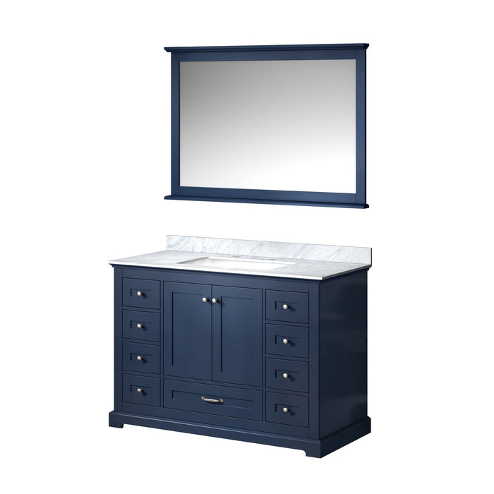 Lexora Home Dukes Bath Vanity with Carrara Marble Countertop