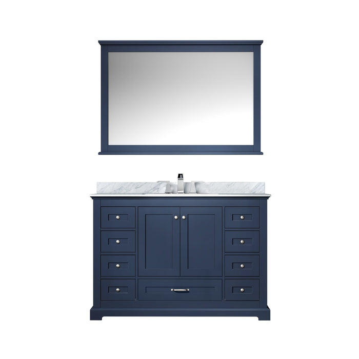 Lexora Home Dukes Bath Vanity with Carrara Marble Countertop