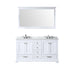 Lexora Home Dukes Bath Vanity with Carrara Marble Countertop