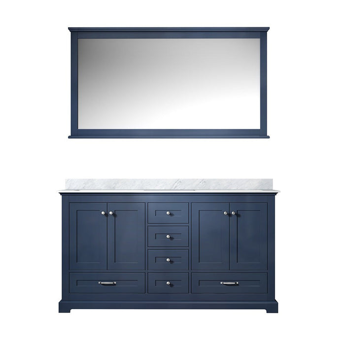 Lexora Home Dukes Bath Vanity with Carrara Marble Countertop