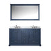 Lexora Home Dukes Bath Vanity with Carrara Marble Countertop