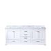 Lexora Home Dukes Bath Vanity with Carrara Marble Countertop