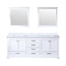 Lexora Home Dukes Bath Vanity with Carrara Marble Countertop