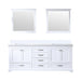 Lexora Home Dukes Bath Vanity with White Quartz Countertop