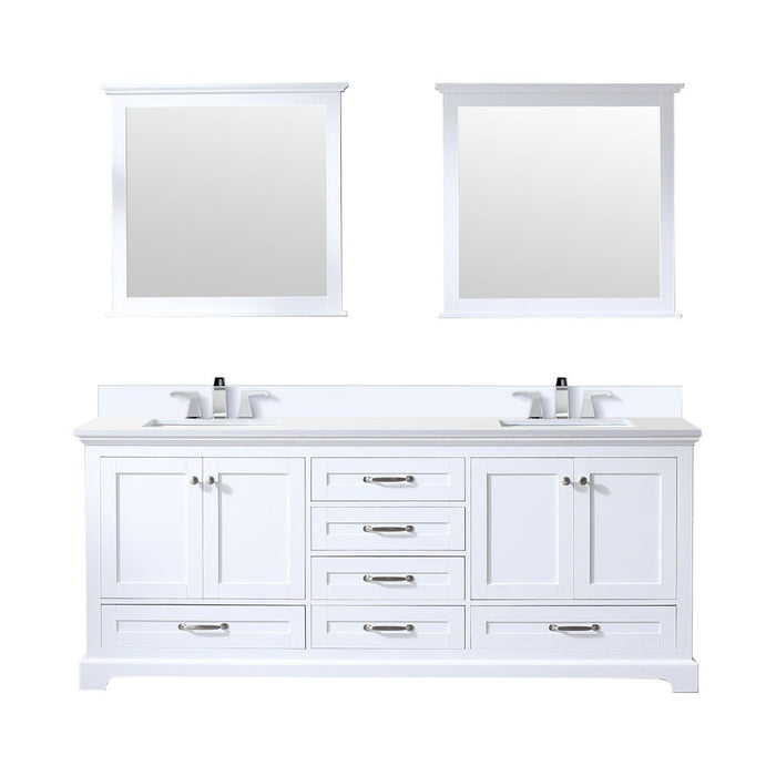 Lexora Home Dukes Bath Vanity with Cultured Marble Countertop