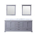 Lexora Home Dukes Bath Vanity with Carrara Marble Countertop