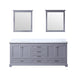 Lexora Home Dukes Bath Vanity with Carrara Marble Countertop