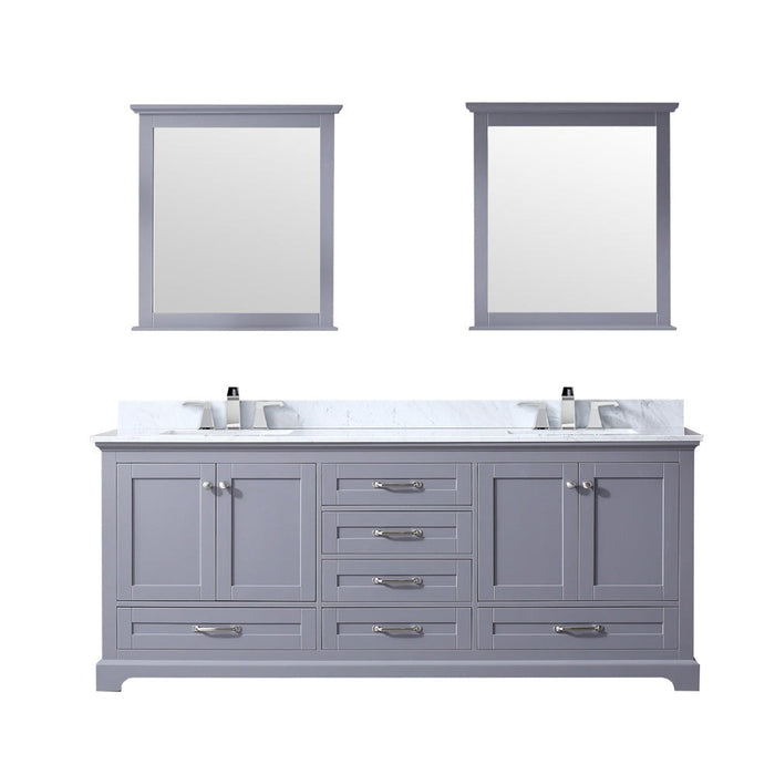 Lexora Home Dukes Bath Vanity with Carrara Marble Countertop