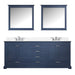 Lexora Home Dukes Bath Vanity with Cultured Marble Countertop