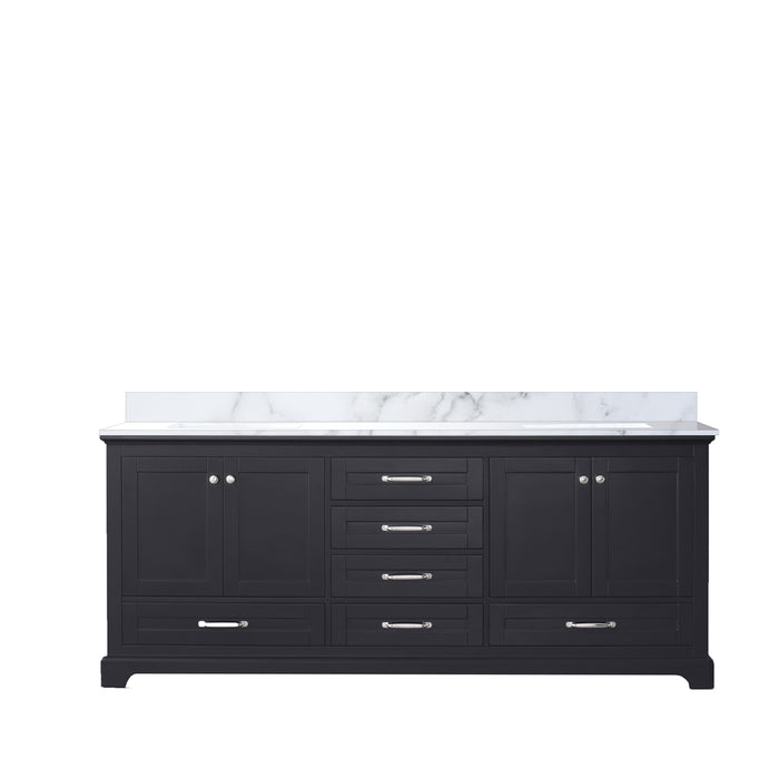 Lexora Home Dukes Bath Vanity with Carrara Marble Countertop