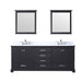 Lexora Home Dukes Bath Vanity with Carrara Marble Countertop