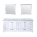 Lexora Home Dukes Bath Vanity with Carrara Marble Countertop