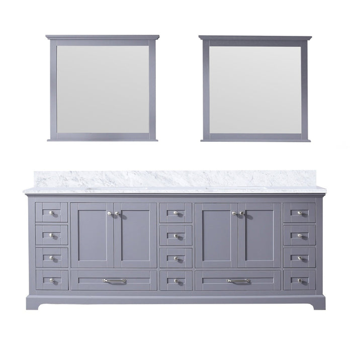 Lexora Home Dukes Bath Vanity with Carrara Marble Countertop