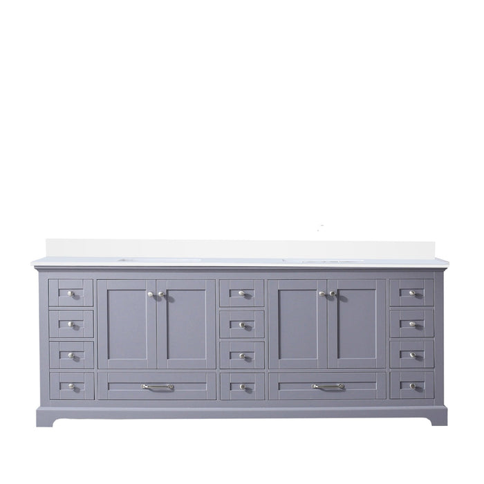 Lexora Home Dukes Bath Vanity with White Quartz Countertop