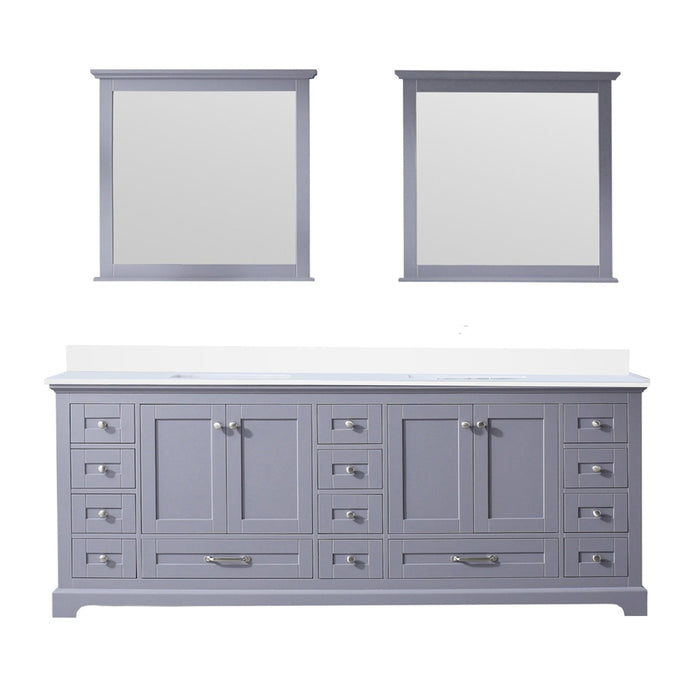 Lexora Home Dukes Bath Vanity with White Quartz Countertop