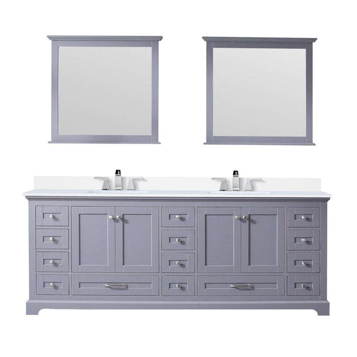 Lexora Home Dukes Bath Vanity with White Quartz Countertop