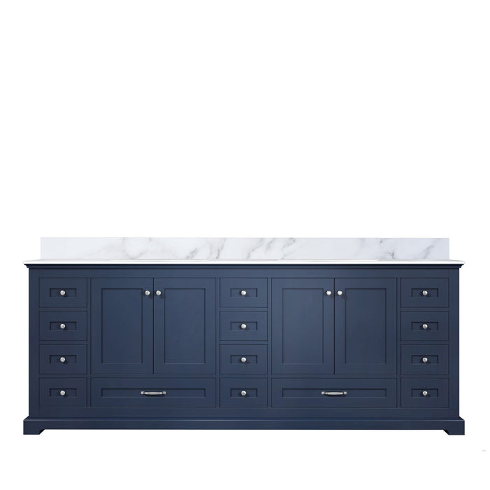 Lexora Home Dukes Bath Vanity with Carrara Marble Countertop