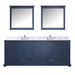 Lexora Home Dukes Bath Vanity with Carrara Marble Countertop