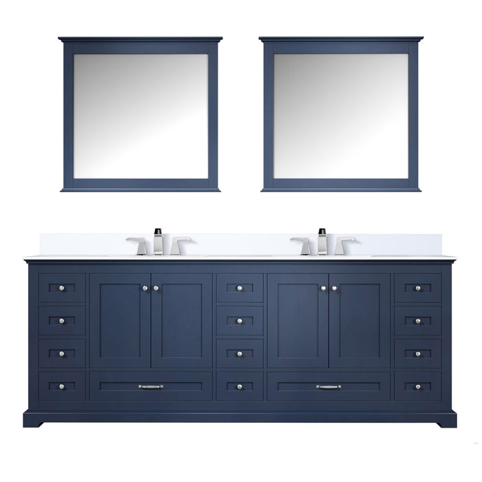 Lexora Home Dukes Bath Vanity with Cultured Marble Countertop